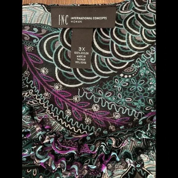 I.N.C International Concepts Women's 3X Blouse - Picture 3 of 6